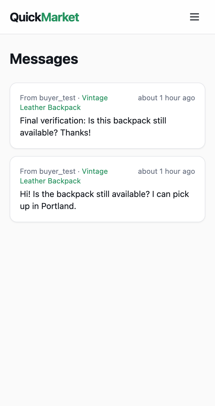QuickMarket screenshot 4