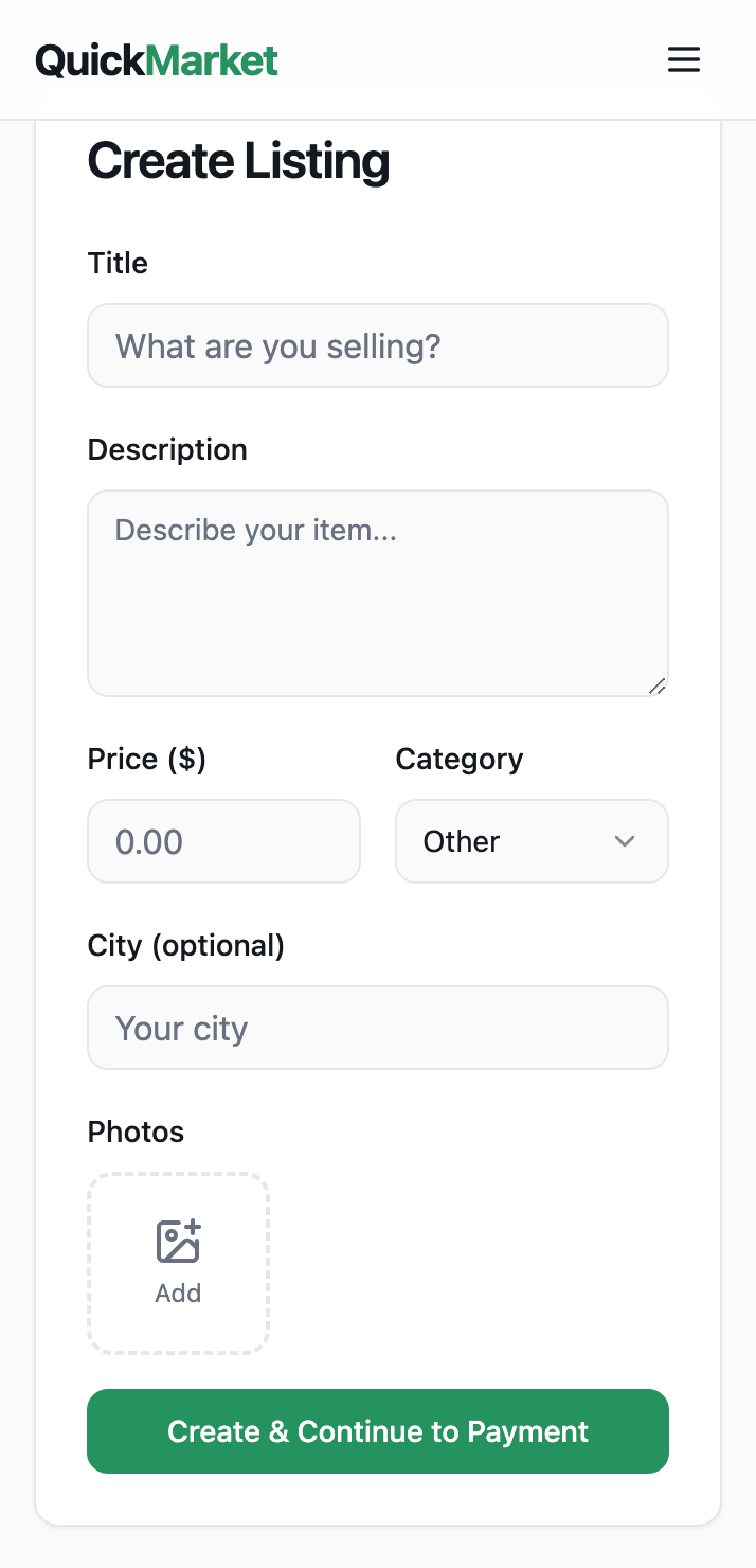 QuickMarket screenshot 5